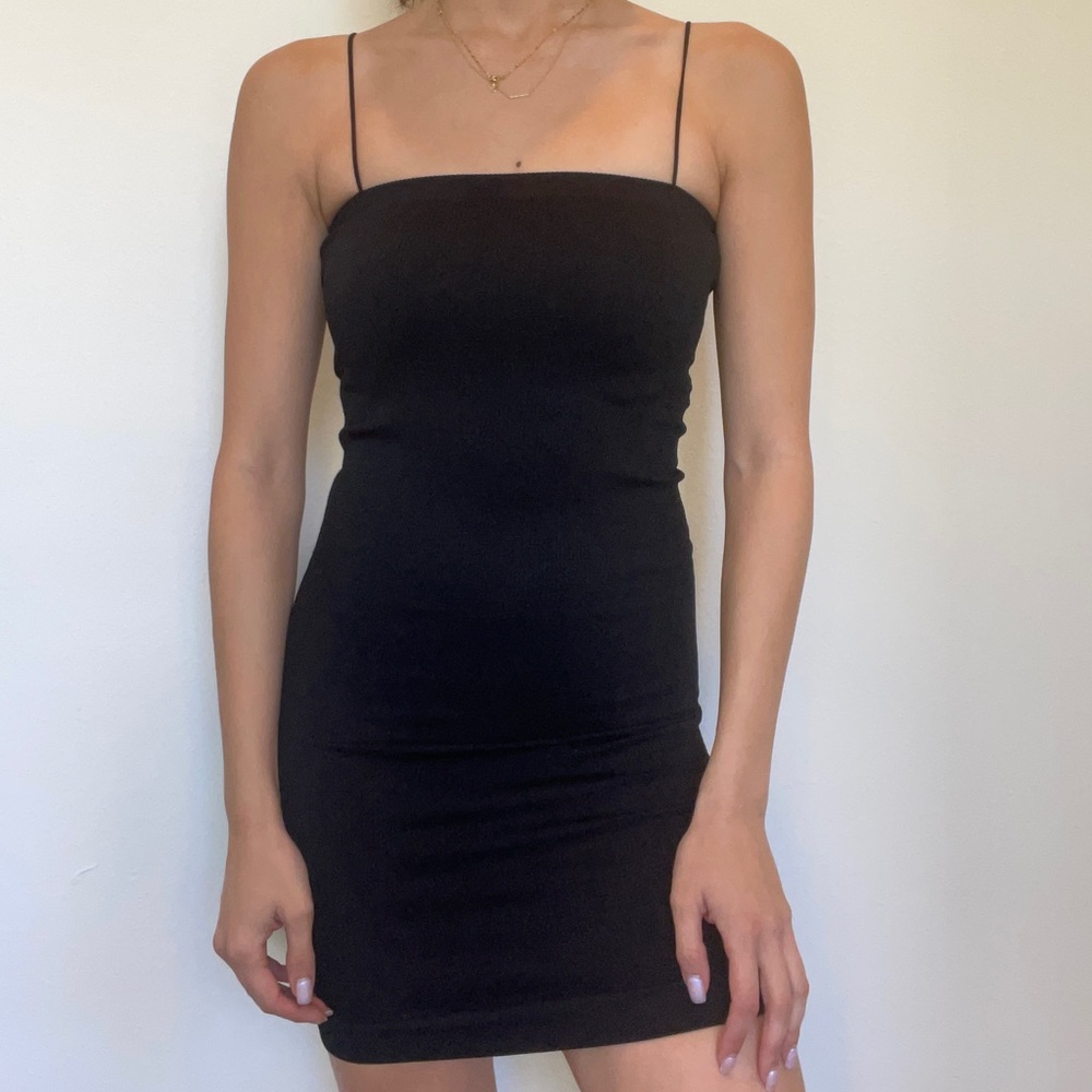 Urban Outfitters - Black Spaghetti Strap Tube Mini Dress - Size S